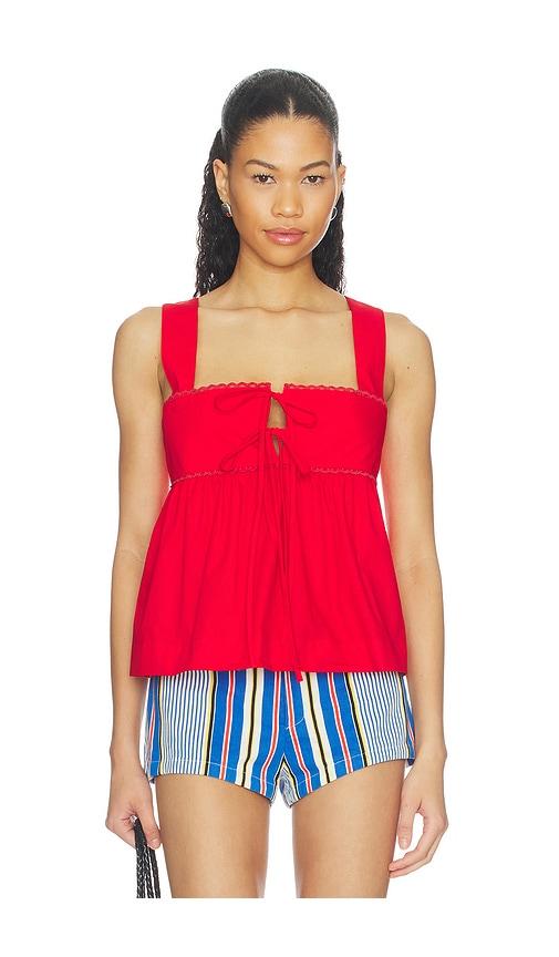 ciao lucia ander top in red. - size l (also in m, s, xl, xs, xxs)