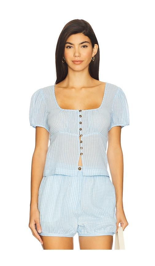 ciao lucia risi top in blue. - size l (also in s, xs)