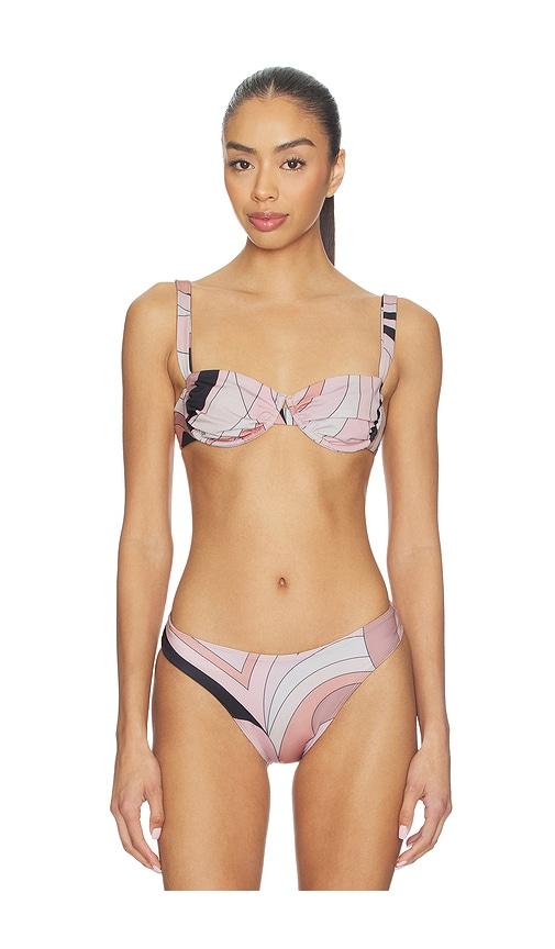 cin cin ariel ruched bra in blush,beige. - size s (also in xs)