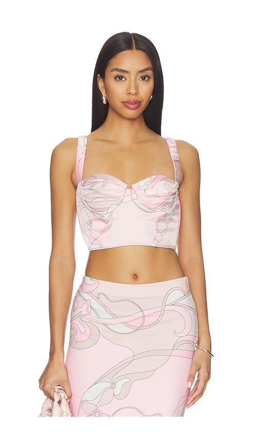 cin cin astrid bustier top in pink. - size l (also in xs, m)