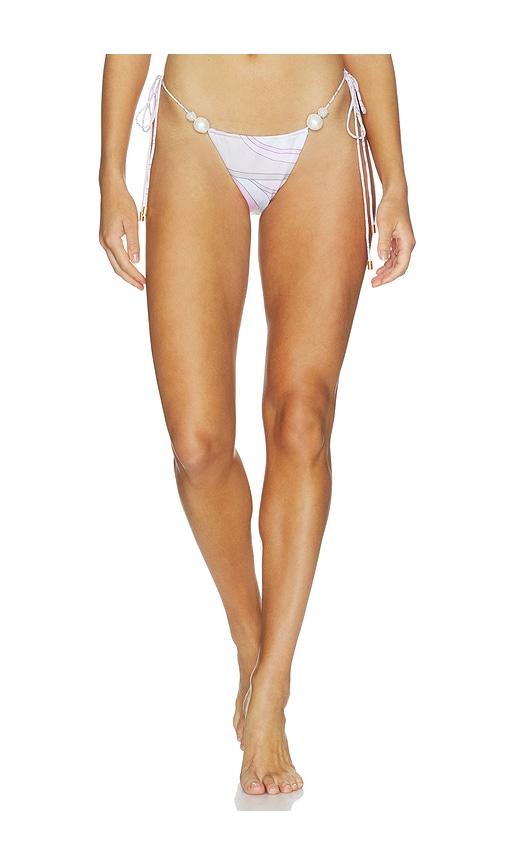 cin cin comet string bikini bottom in pink. - size l (also in m, s)
