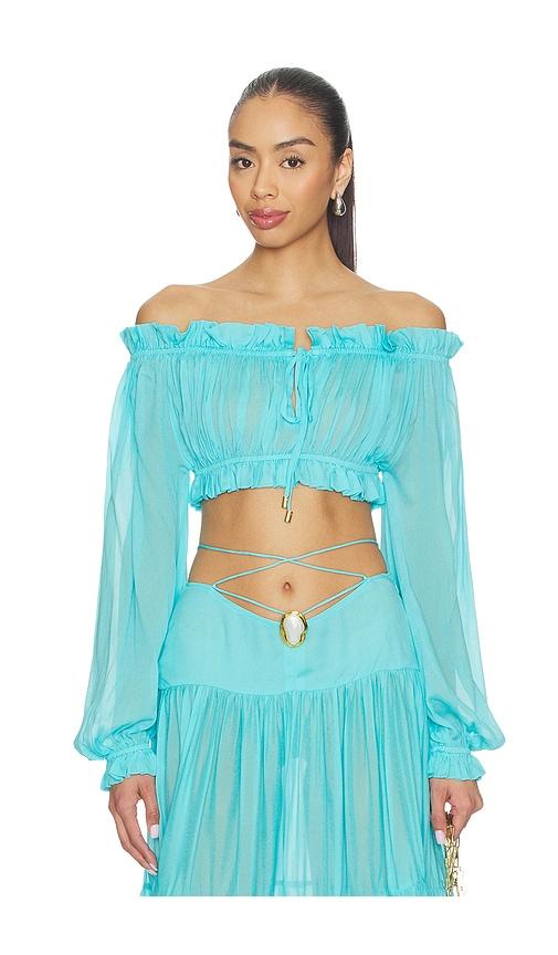 cin cin ipanema top in blue. - size l (also in m, s, xs)
