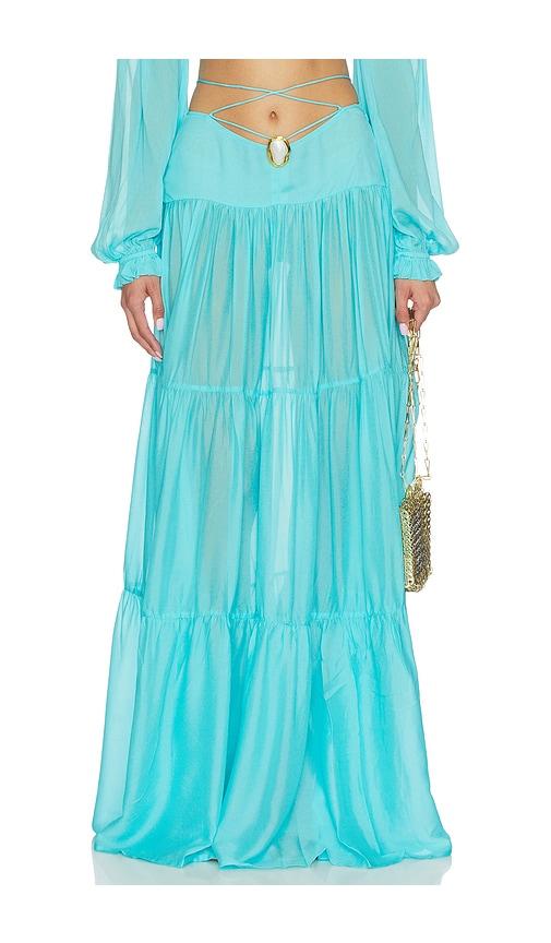 cin cin song moonstone skirt in blue. - size l (also in xs, s, m)