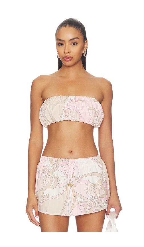 cin cin souffle bandeau top in pink. - size l (also in xs, s, m, xl)