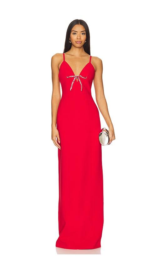 cinq a sept adele gown in red. - size 0 (also in 00, 2, 4, 6, 10)