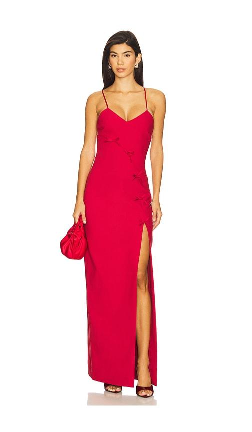 cinq a sept elea gown in red. - size 10 (also in 6, 8)
