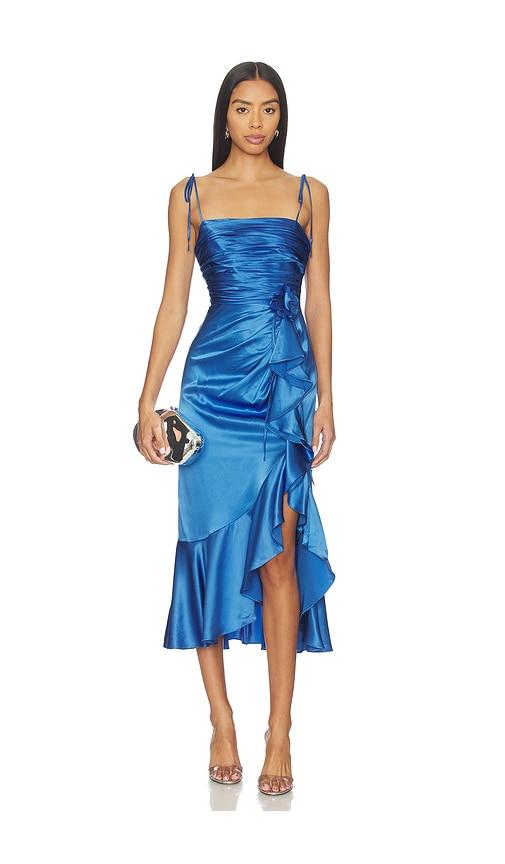 cinq a sept mireya dress in blue. - size 0 (also in 00, 2, 4, 6)