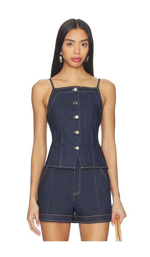 cinq a sept sloane top in navy. - size l (also in xl)