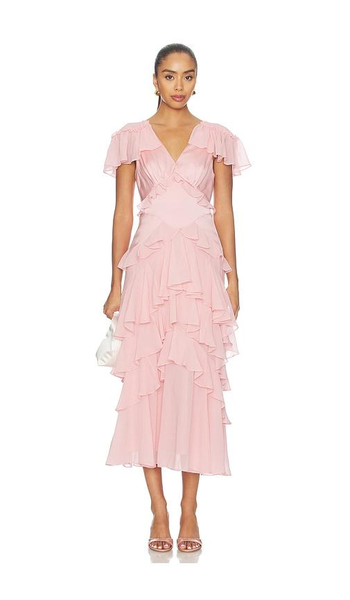 cinq a sept tatum dress in pink. - size 0 (also in 00, 2, 4, 6)