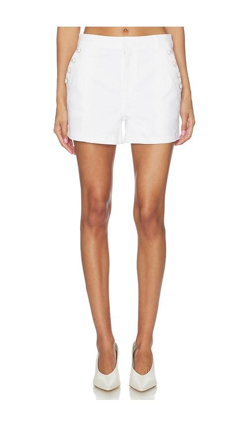 cinq a sept white denim susie short in white. - size 0 (also in 00, 2, 4, 6, 8)