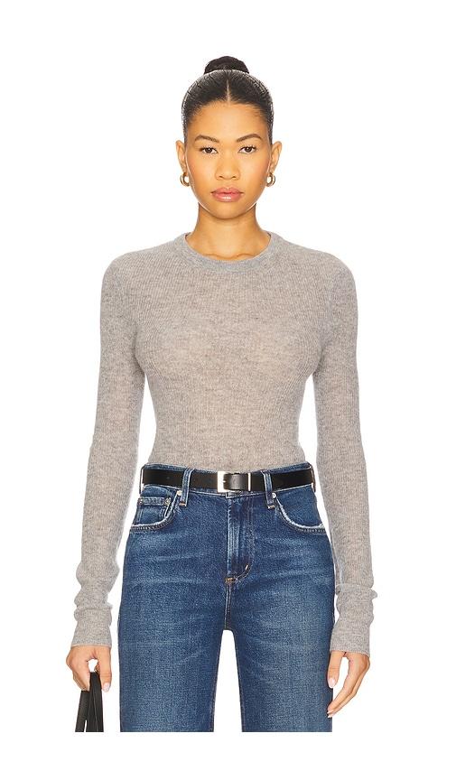 citizens of humanity alessia crewneck sweater in grey. - size l (also in xs)