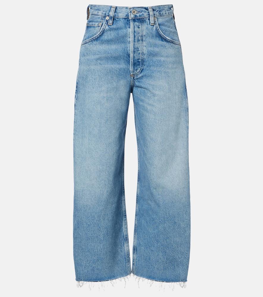 citizens of humanity ayla cropped wide-leg jeans
