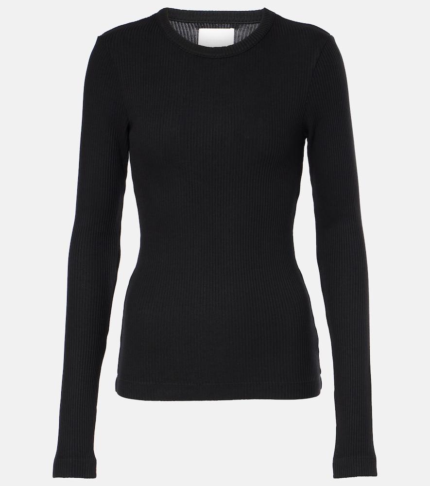 citizens of humanity bina ribbed-knit jersey top
