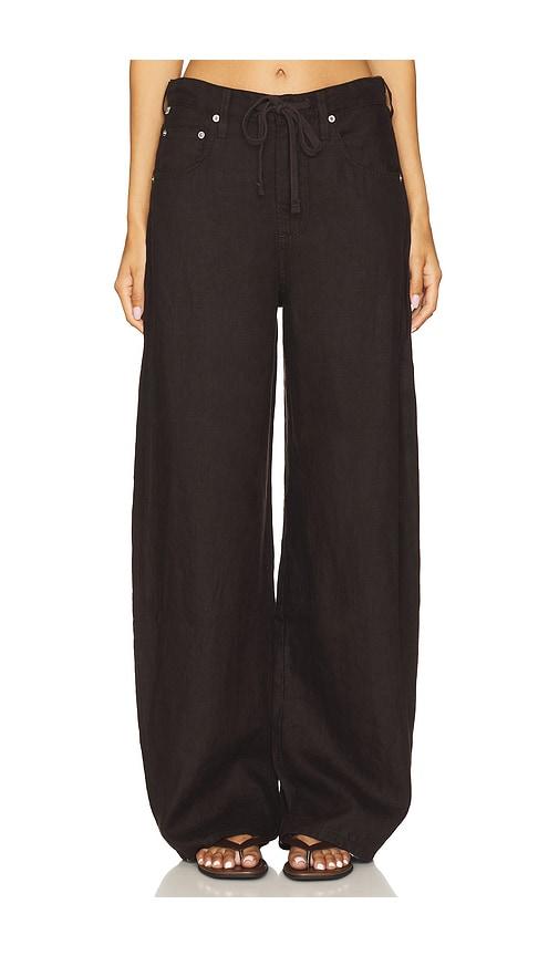 citizens of humanity brynn drawstring trouser in brown. - size 23 (also in 24, 25)