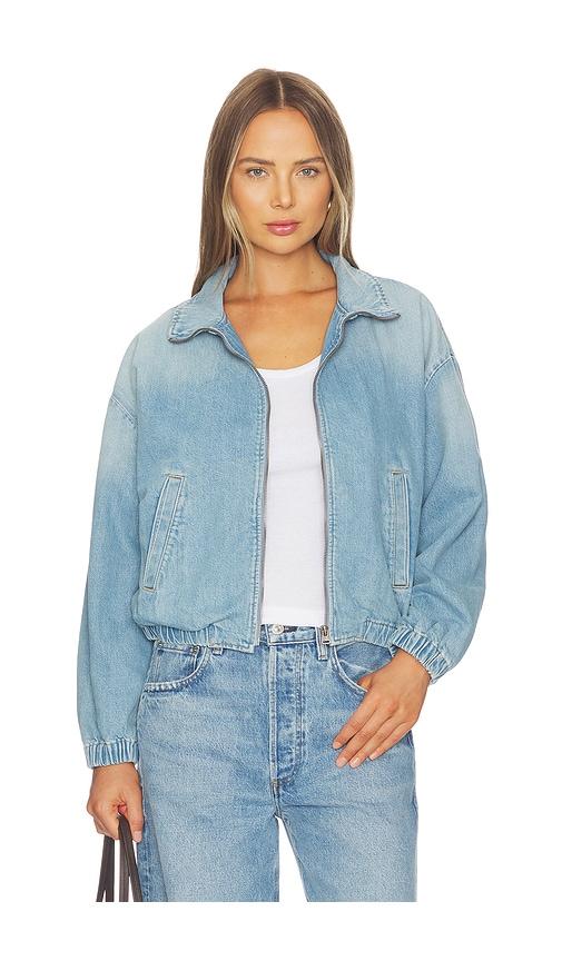 citizens of humanity bubble bomber jacket in blue. - size l (also in xs, s, m, xl)