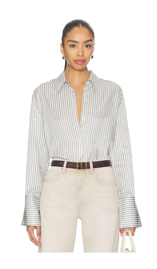 citizens of humanity camilia shirt in slate. - size l (also in s, m, xl)