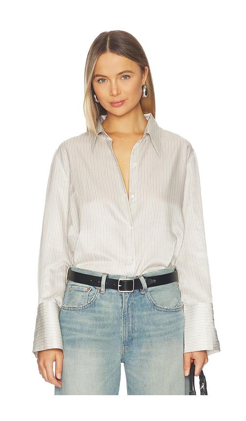 citizens of humanity camilia shirt in tan. - size l (also in m, s, xl)