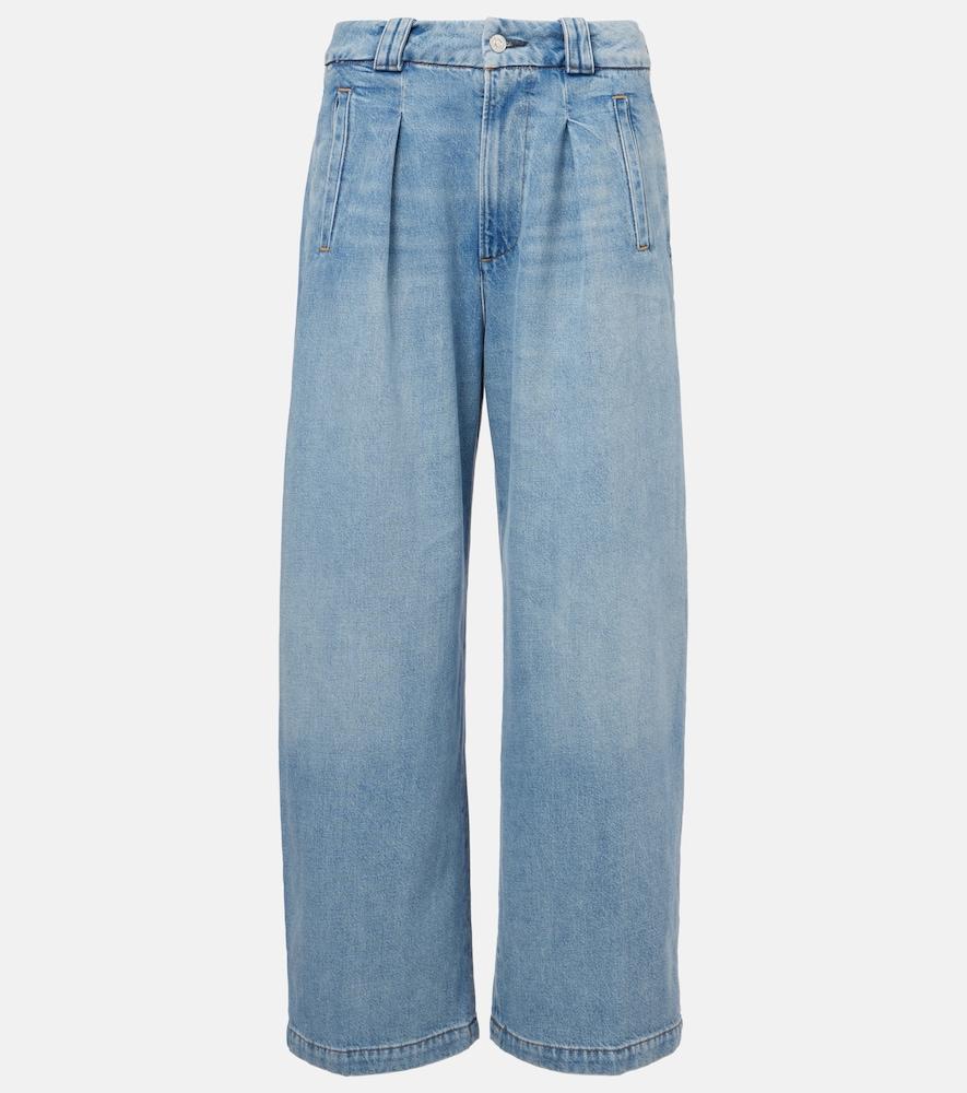 citizens of humanity cara twill cropped wide-leg pants