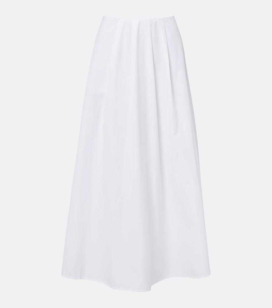 citizens of humanity emi cotton poplin midi skirt