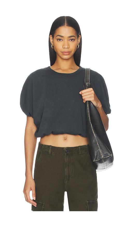 citizens of humanity gia bubble tee in black. - size m (also in xs, s)