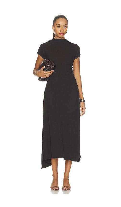 citizens of humanity kira sculptural dress in chocolate. - size l (also in xs, s, m)