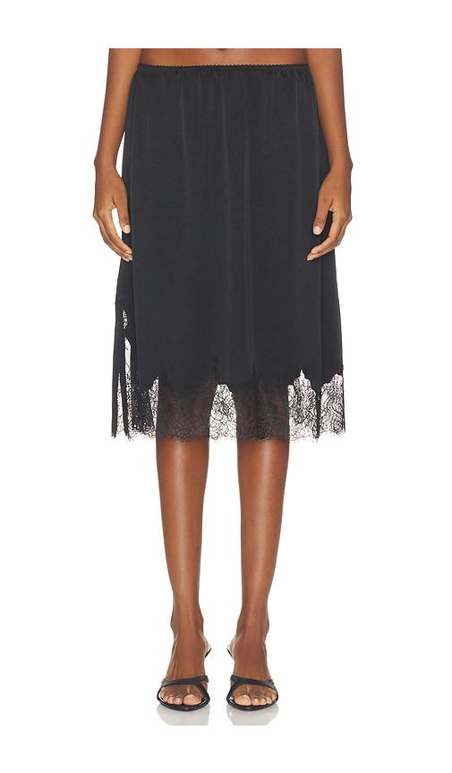 citizens of humanity lace trimmed skirt in black. - size l (also in xs, s, m)