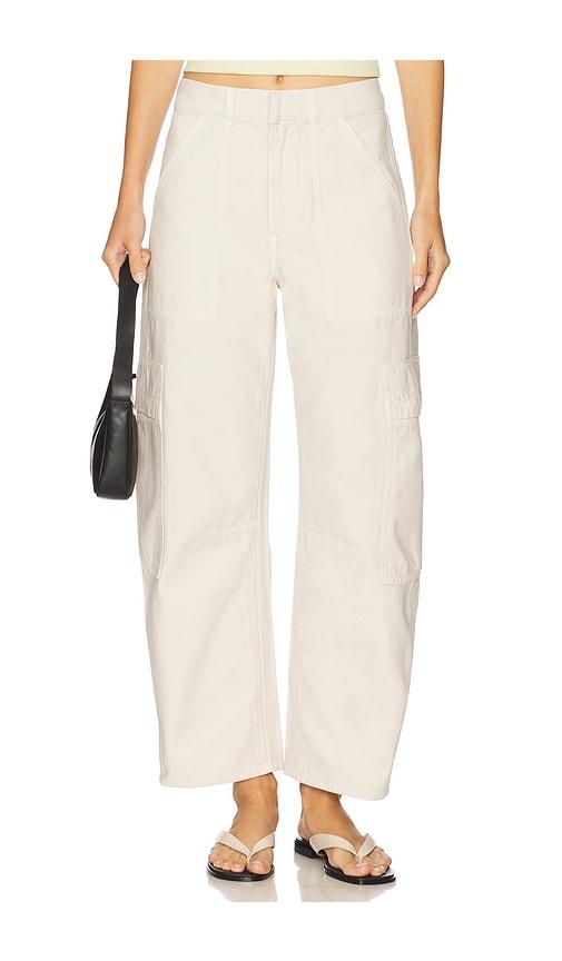 citizens of humanity marcelle cargo pant in cream. - size 24 (also in 32, 33)