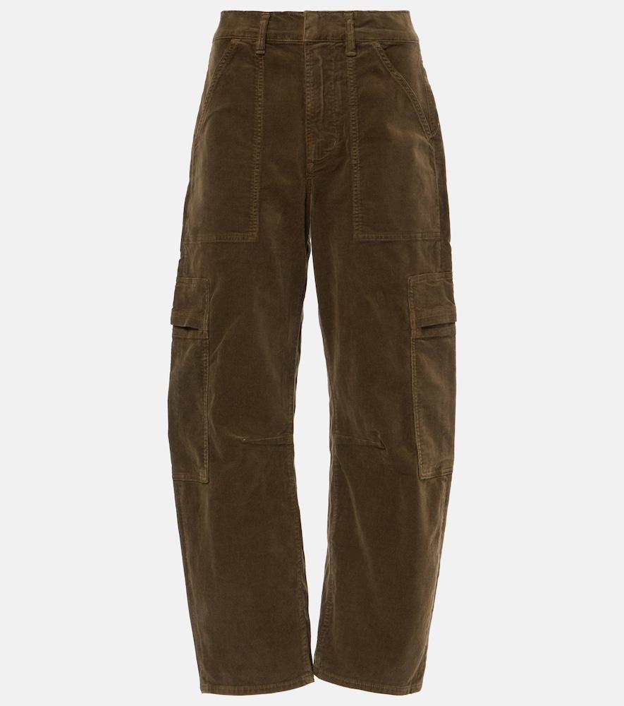 citizens of humanity marcelle low-rise barrel-leg cargo jeans