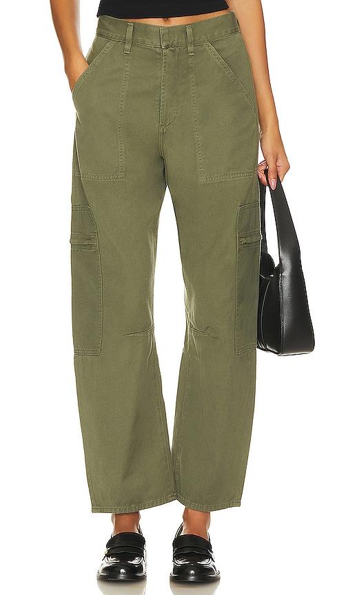 citizens of humanity marcelle low slung cargo in olive. - size 32 (also in 33)