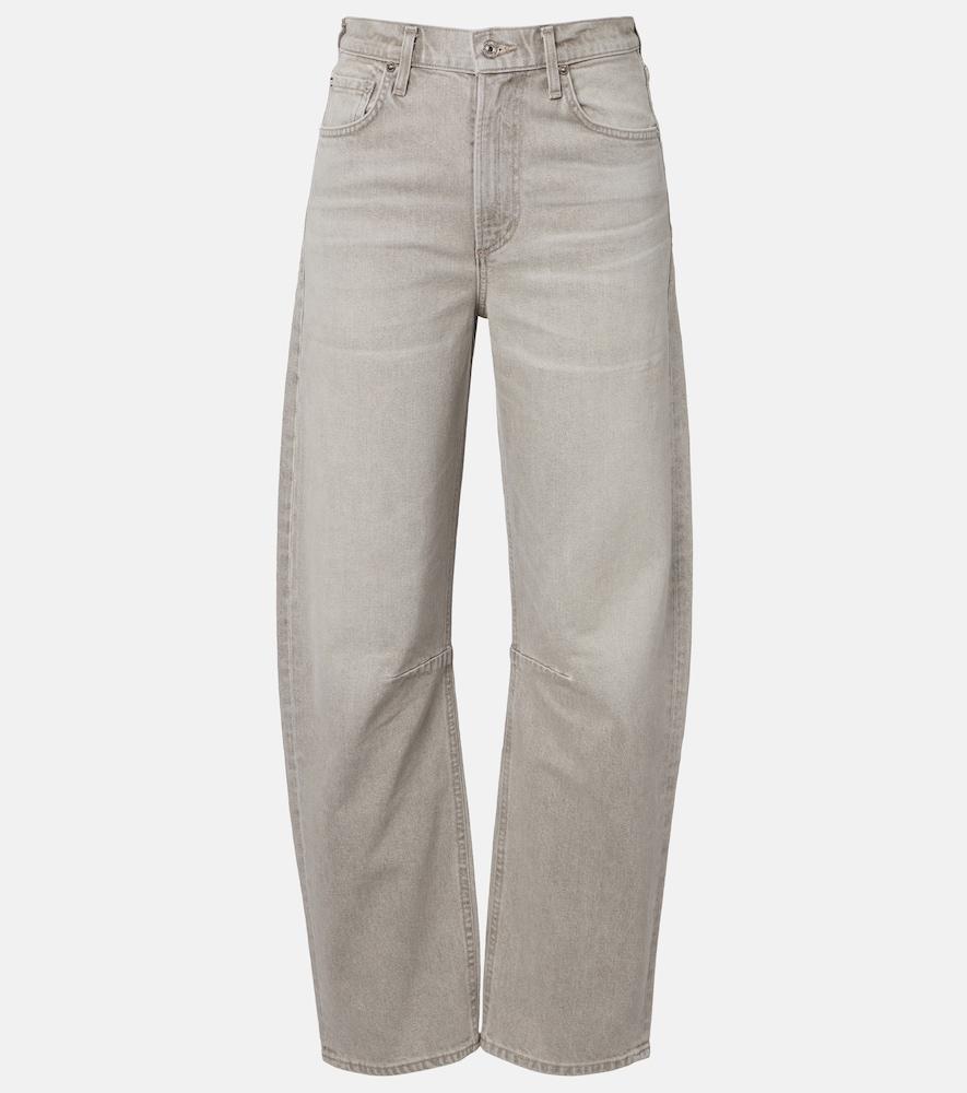citizens of humanity miro long barrel-leg jeans