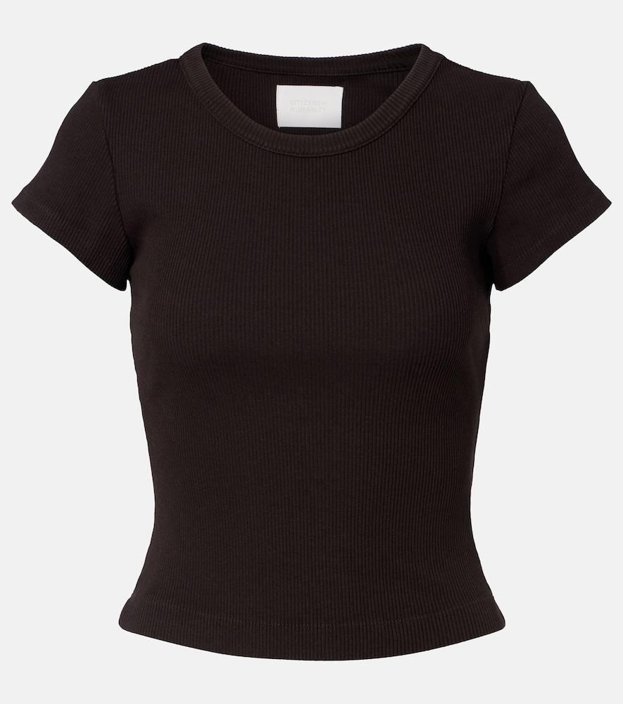 citizens of humanity nello ribbed-knit t-shirt