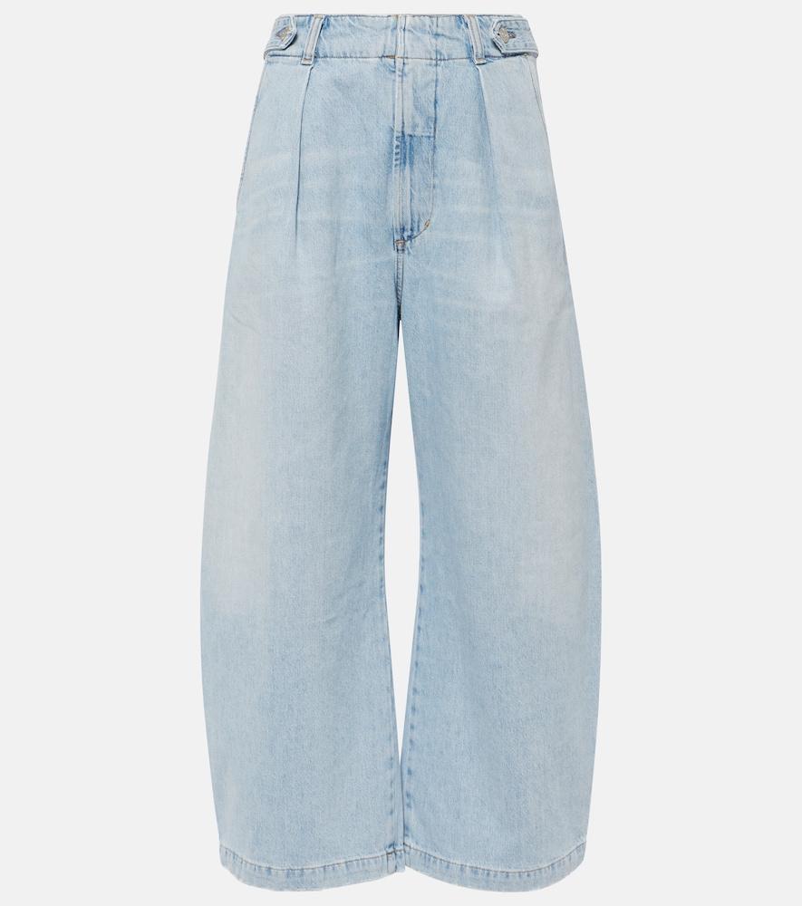 citizens of humanity payton high-rise twill wide-leg pants