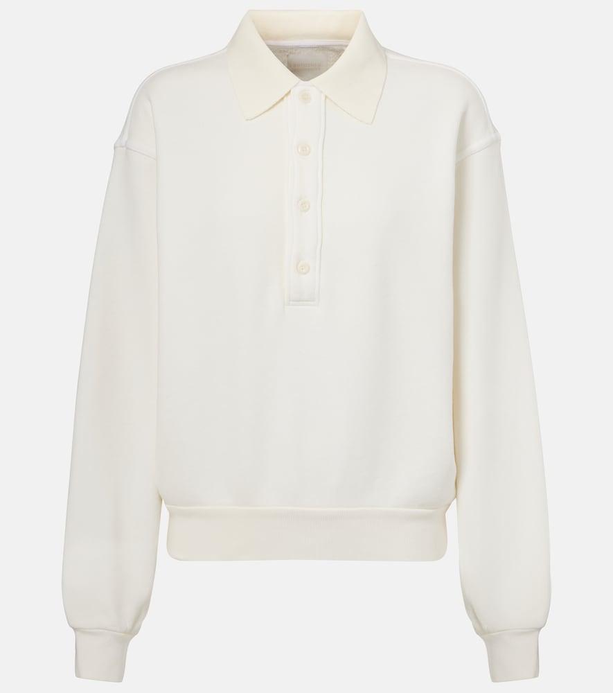 citizens of humanity remi cotton-blend fleece polo sweatshirt