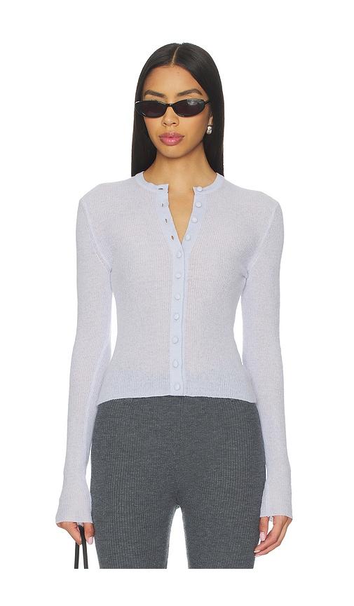 citizens of humanity tabitha cardigan sweater in baby blue. - size l (also in m)