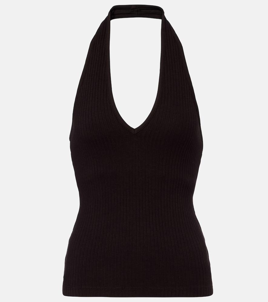 citizens of humanity thea ribbed-knit halterneck top