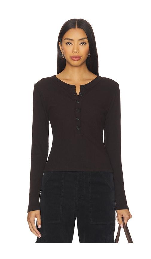 citizens of humanity varra henley in chocolate. - size l (also in xs, s, m, xl)