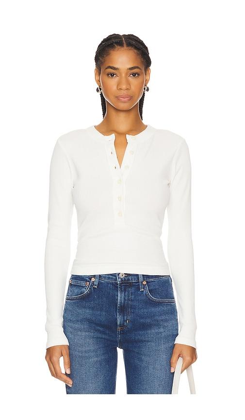 citizens of humanity varra henley in white. - size l (also in xs, s, m)