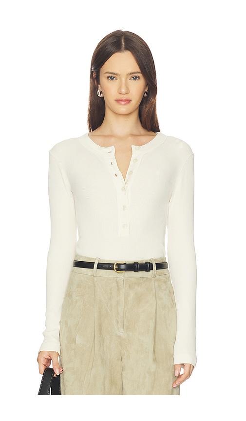 citizens of humanity varra henley top in cream. - size l (also in xs, s, m, xl)