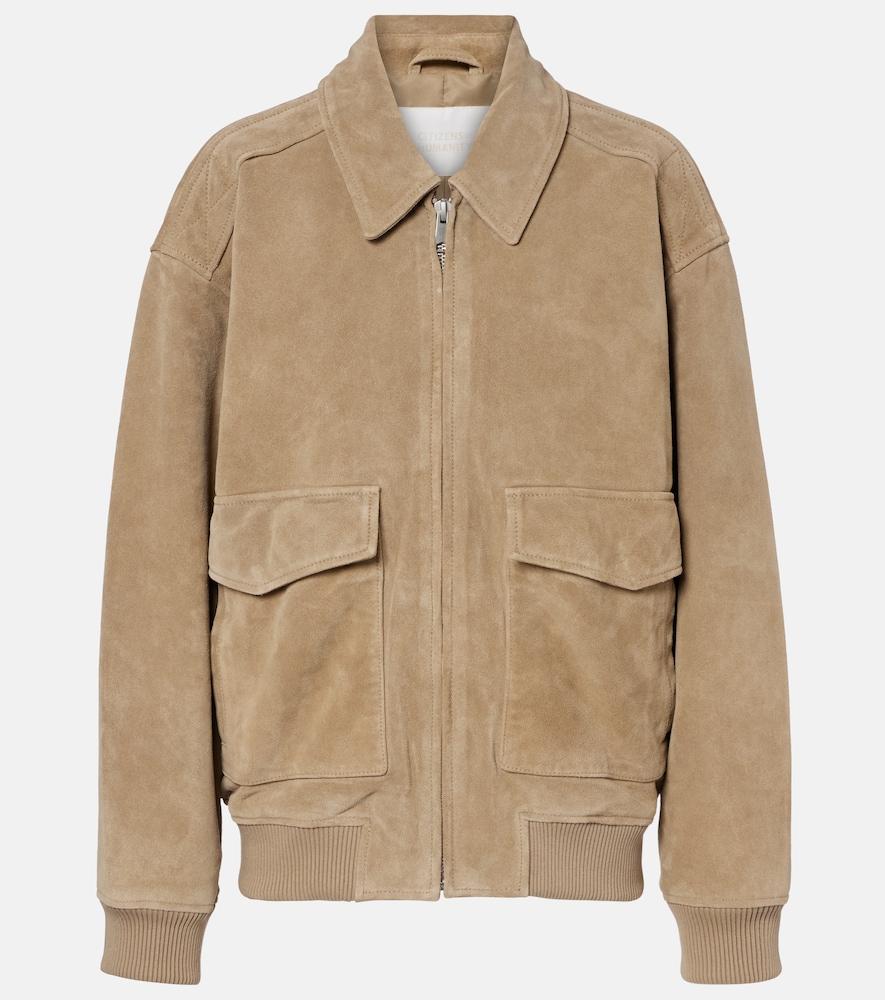 citizens of humanity vivienne suede blouson jacket