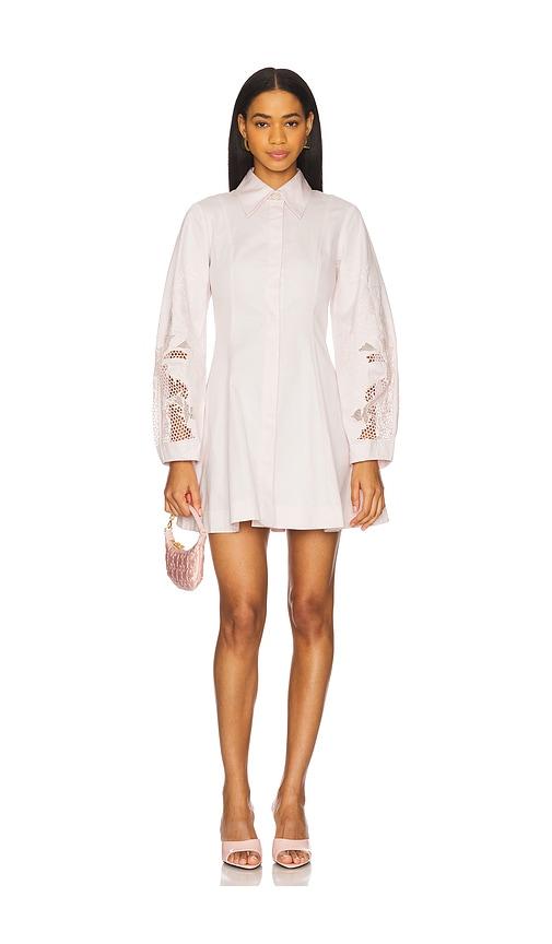 clea indra mini dress in blush. - size l (also in s)