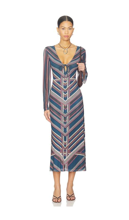 cleobella anisa cover up dress in blue. - size m/l (also in xs/s)