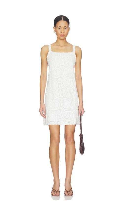 cleobella asahi mini dress in white. - size l (also in s, xs, m)