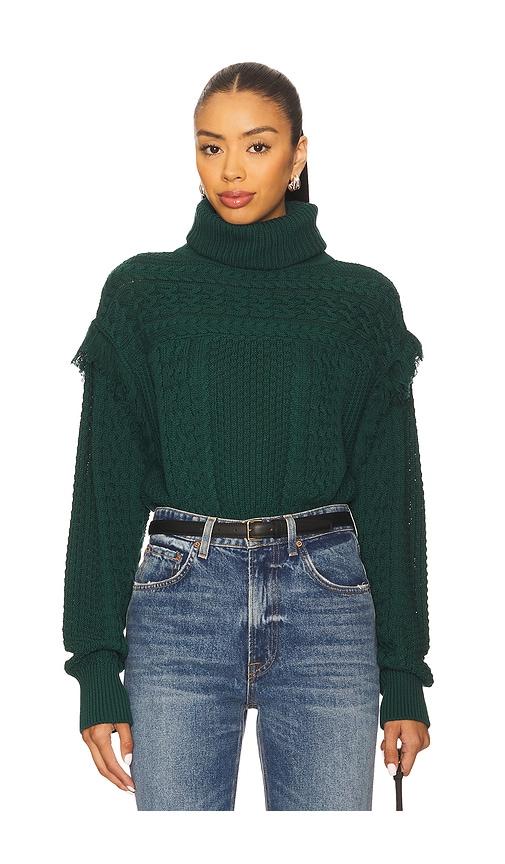 cleobella haven sweater in green. - size s (also in xs)