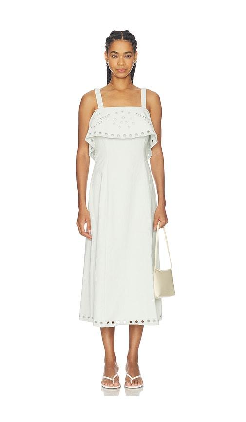 cleobella kinsale midi dress in baby blue. - size l (also in s, xs, m, xl)
