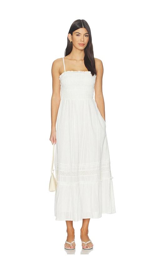 cleobella magnolia ankle dress in ivory. - size m (also in s, xl, xs)