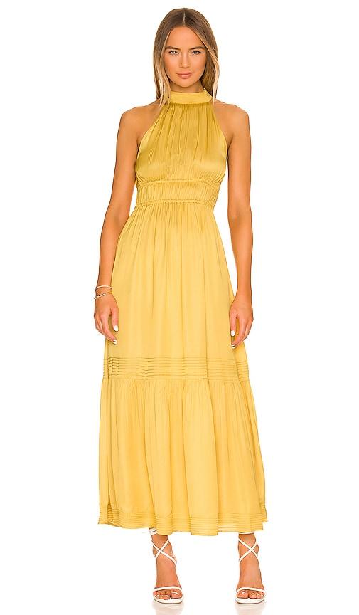 cleobella margot ankle dress in yellow. - size s (also in xs)