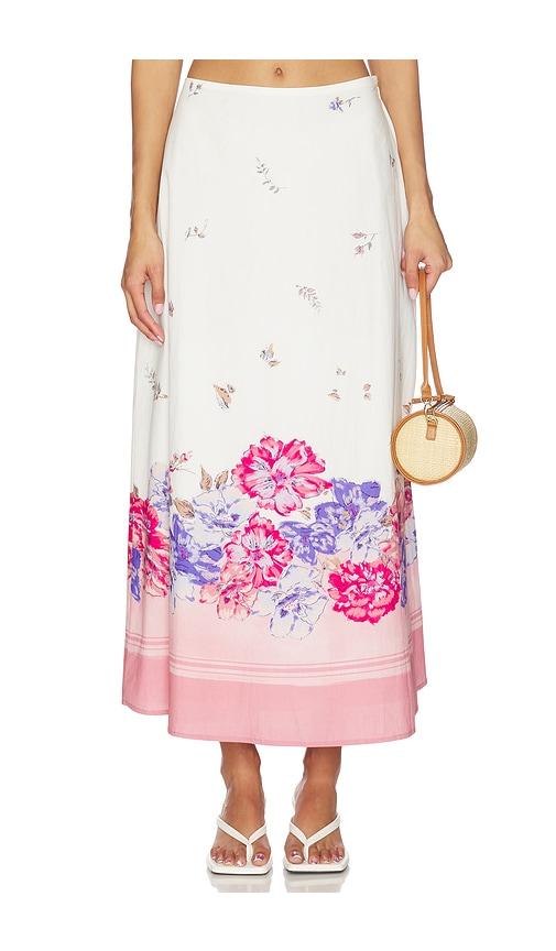 cleobella shea ankle skirt in pink. - size l (also in s, m, xl)