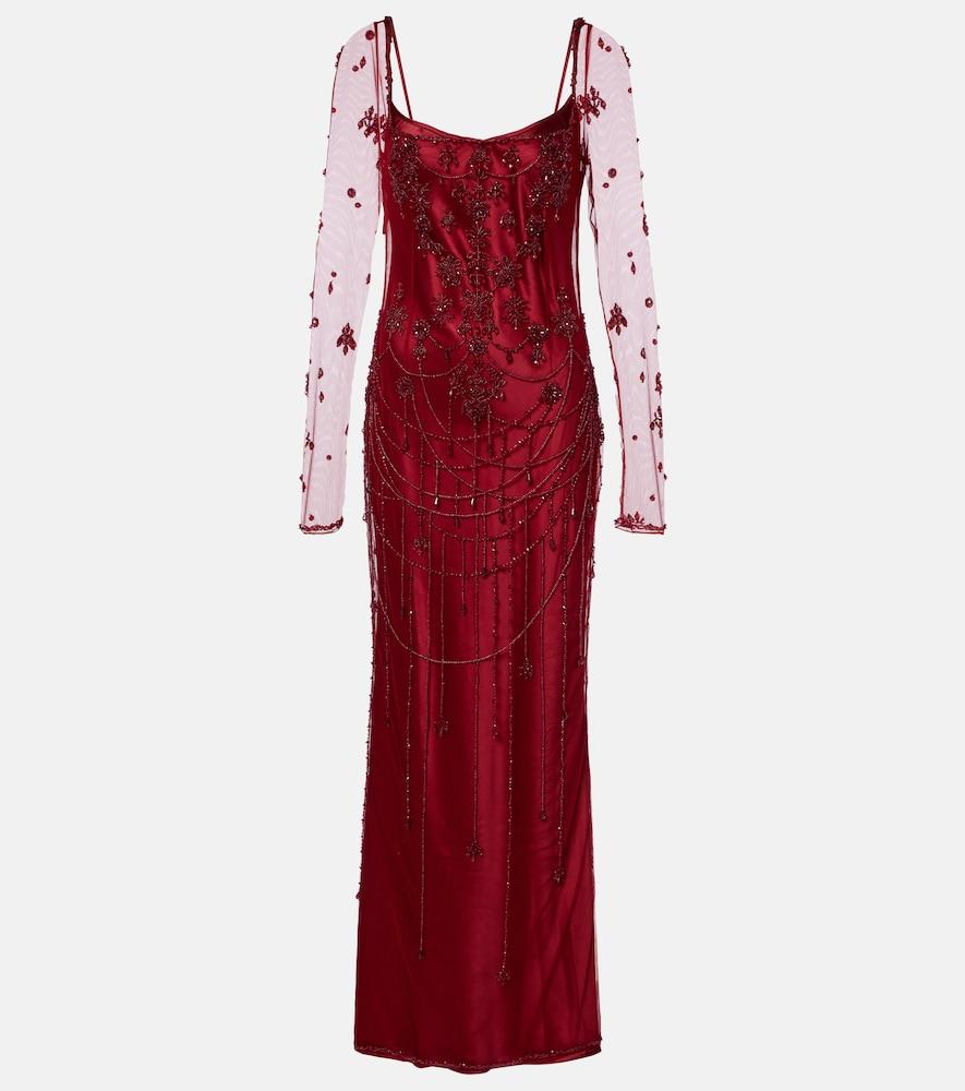clio peppiatt chandelier embellished tulle gown