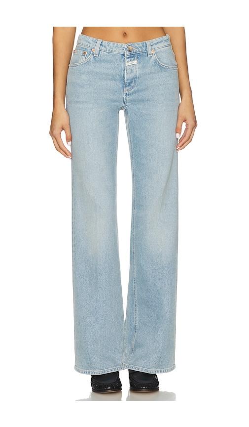 closed gillan wide leg jeans in blue. - size 27 (also in 33, 34)