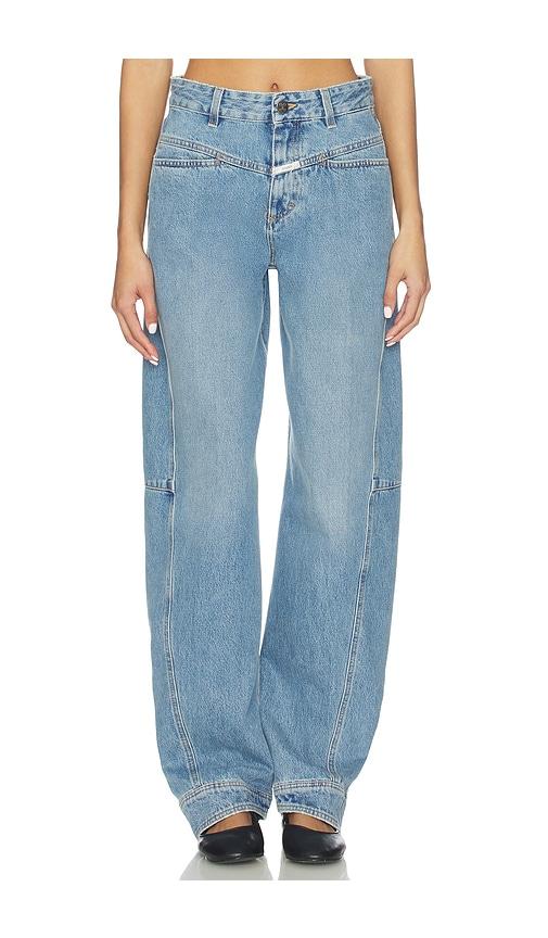 closed lira wide leg jeans in blue. - size 31 (also in 32)